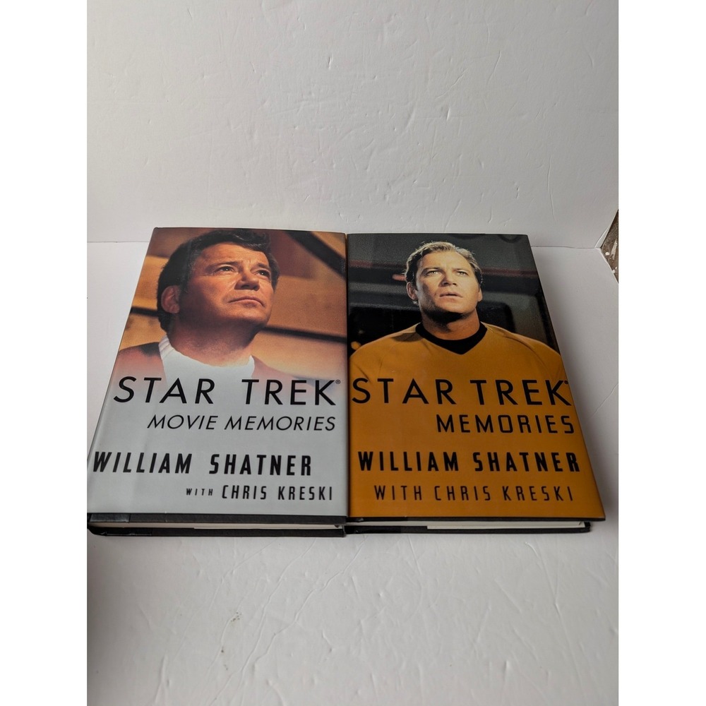Star Trek Memories & Movie Memories William Shatner Hardcover Book Set 1st Ed